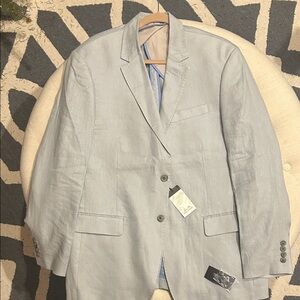 Tasso Elba Linen Suit Jacket - XLarge - Shade Slate - NWT